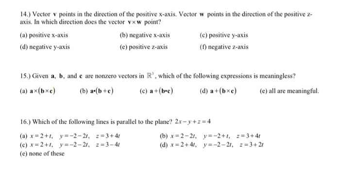 Solved 14 Vector V Points In The Direction Of The Posit Chegg Com