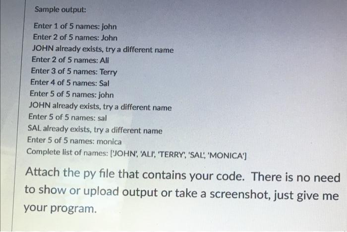Solved Write a Python program. Try to run your program to | Chegg.com