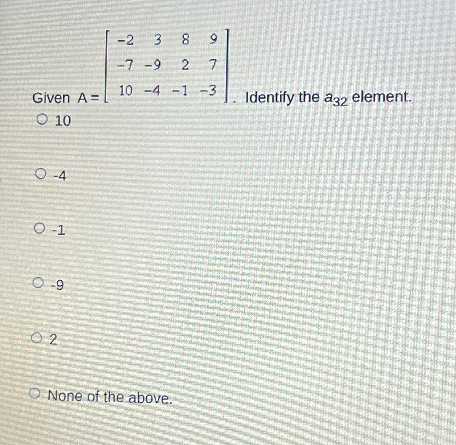 Solved 10-4-1-92None of the above. | Chegg.com