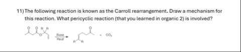 Solved The following reaction is known as the Carroll | Chegg.com