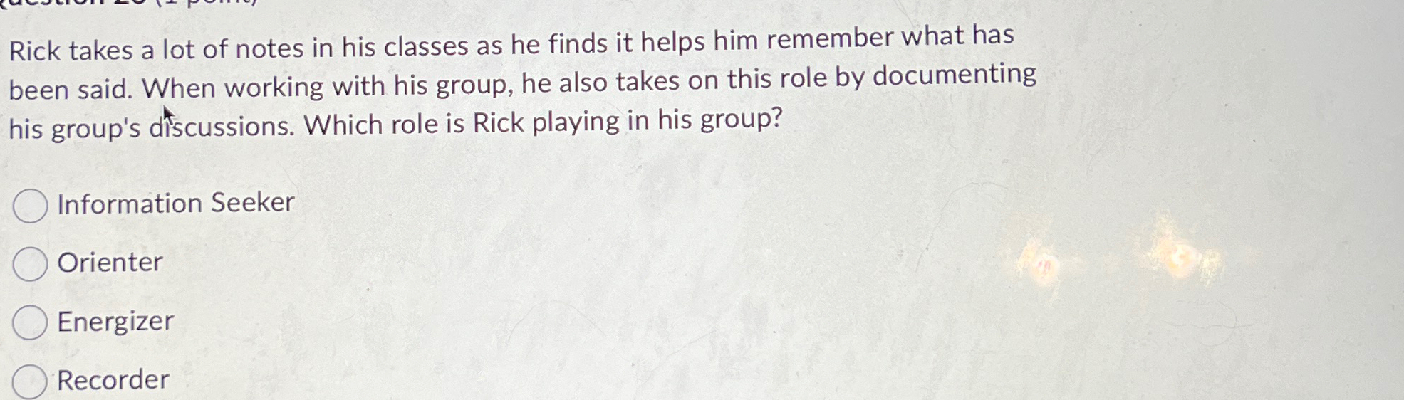 Solved Rick takes a lot of notes in his classes as he finds | Chegg.com