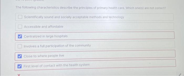 Solved The following characteristics describe the principles | Chegg.com