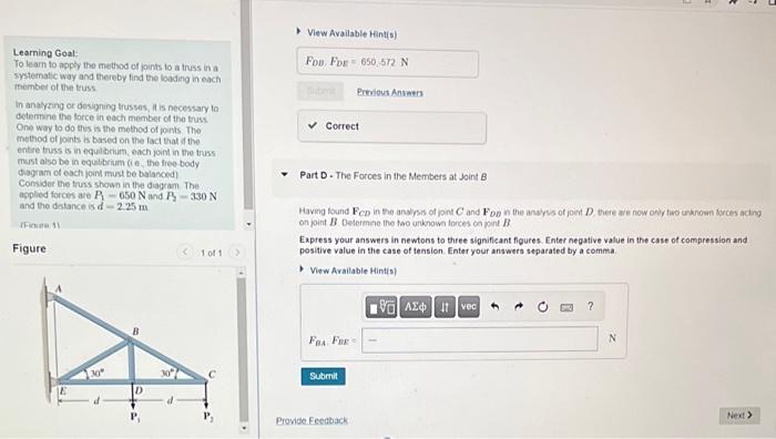 Solved Learning Goal: To Learn To Apply The Method Of Joints | Chegg.com