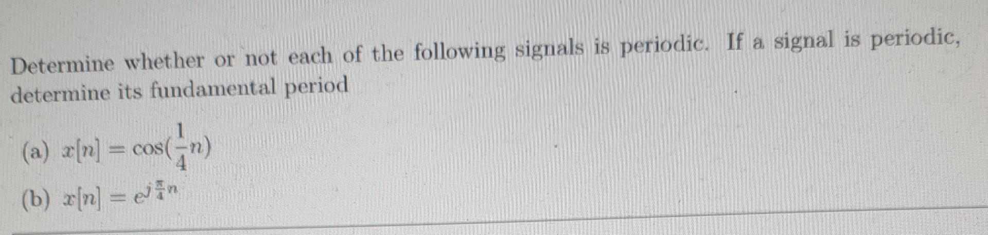 Determine Whether A Signal Is Periodic Or Not And Get Fundamental ...