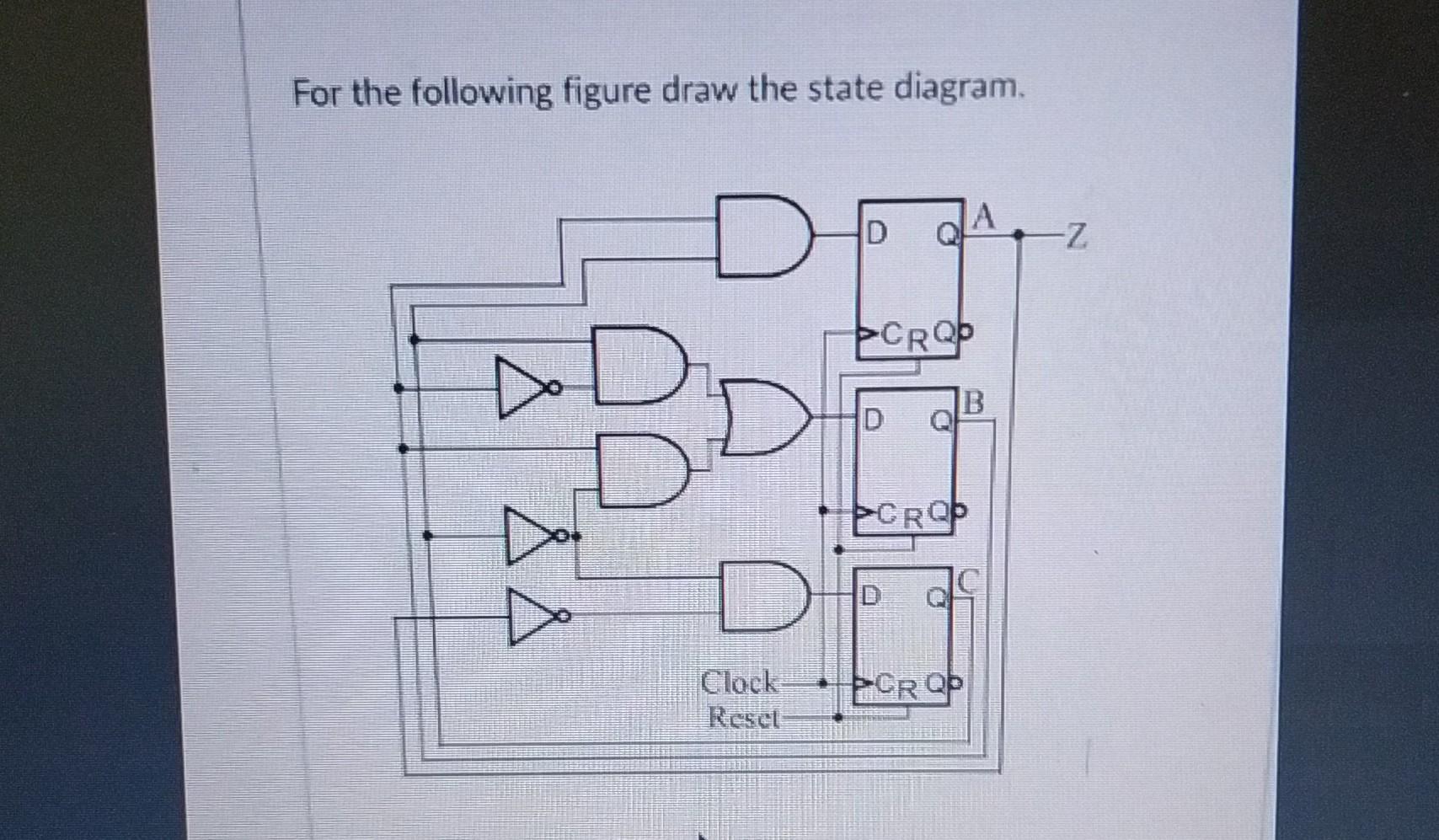 Solved For the following figure draw the state diagram. For | Chegg.com