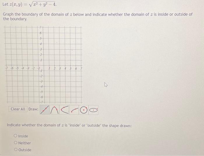 Solved Let Zx Y √√x² Y² − 4 Graph The Boundary Of 8703