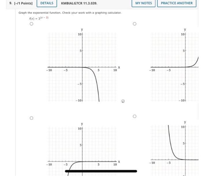 Solved MY NOTES PRACTICE ANOTHER 7. [-/1 Points) DETAILS | Chegg.com