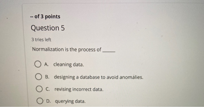 cleaning process database