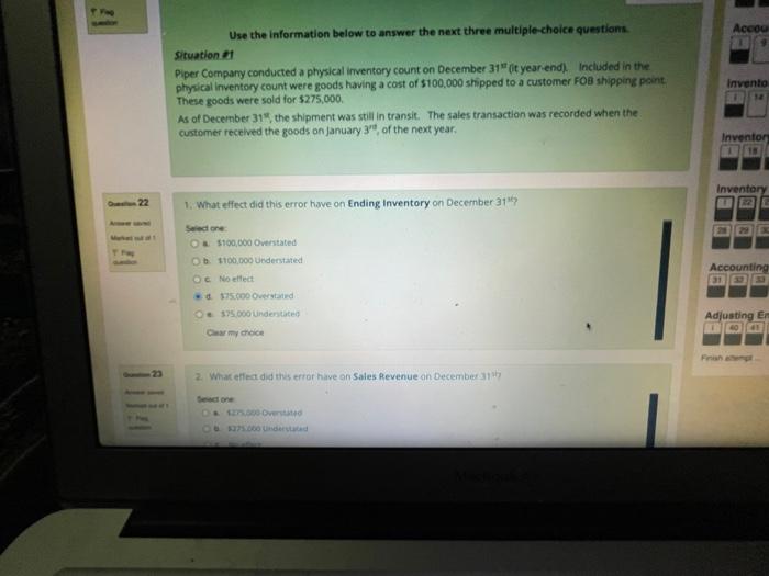 Solved Use the information below to answer the next three | Chegg.com