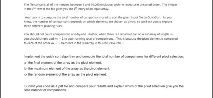 solved-the-file-contains-all-of-the-integers-between-1-and-chegg