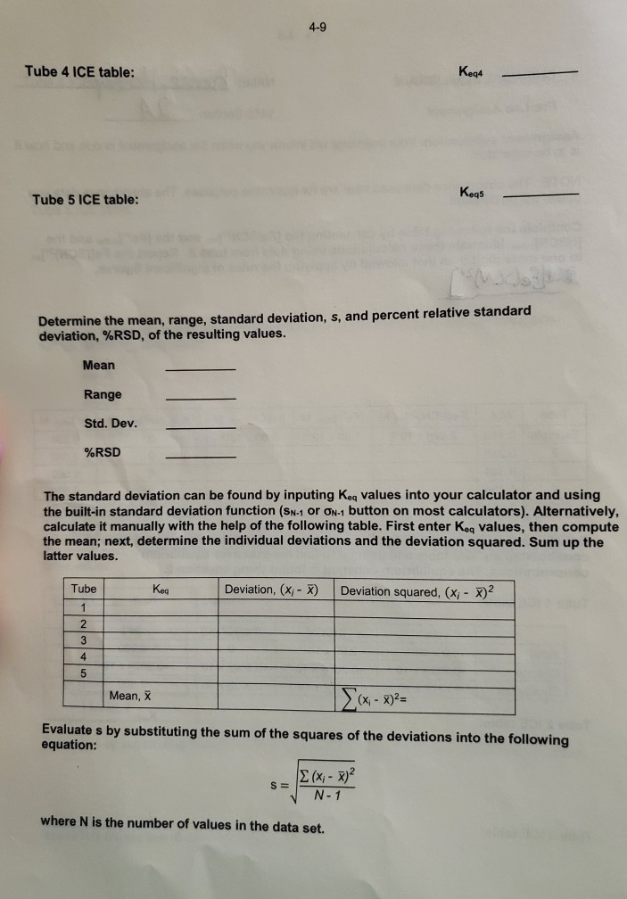 experiment 4 chemical equilibrium