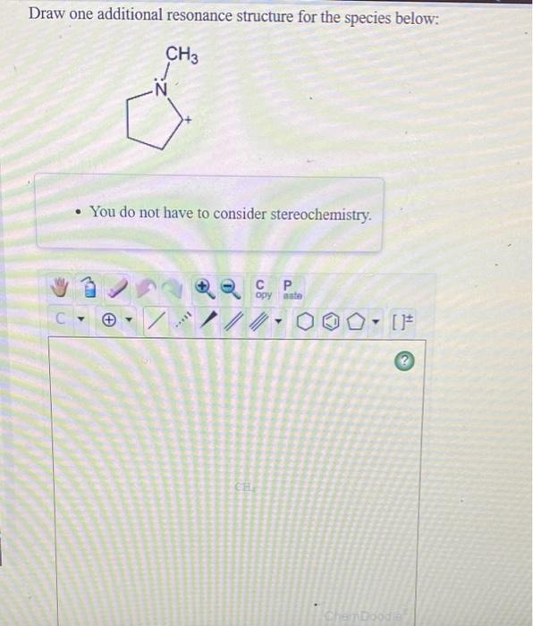 Solved Draw one additional resonance structure for the