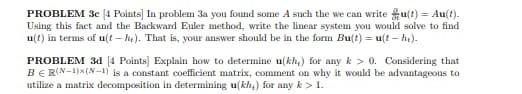 PROBLEM 3c[4 Points] In problem 3a you found some A | Chegg.com