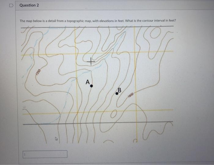 Solved Question 2 The map below is a detail from a | Chegg.com