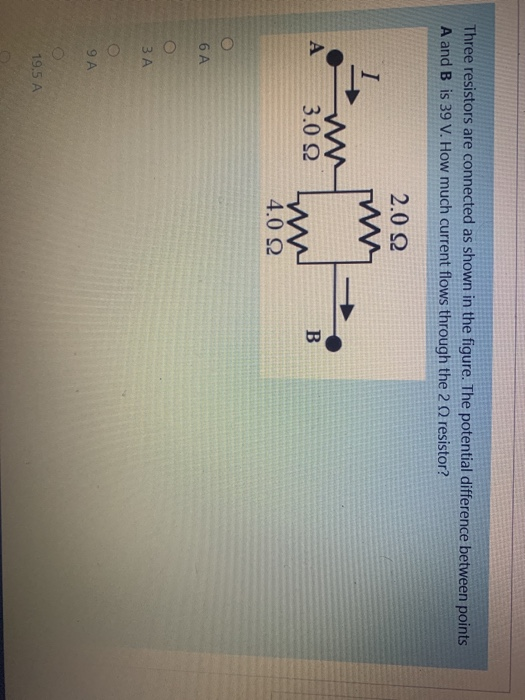 Solved Three Resistors Are Connected As Shown In The Figure. | Chegg.com