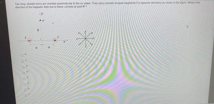 Solved Two Long, Straight Wires Are Oriented Perpendicular | Chegg.com