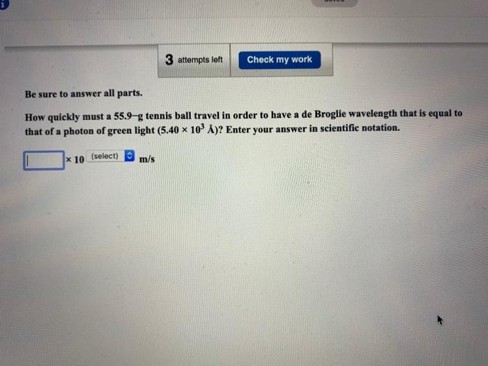 Solved 3 attempts left Check my work Be sure to answer all | Chegg.com