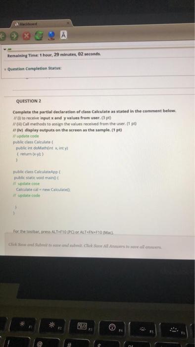 Solved QUESTION 14 Complete the partial declaration of class | Chegg.com