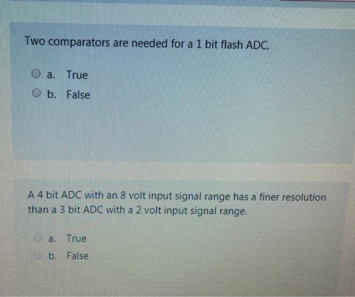 no of comparators in 4 bit flash adc
