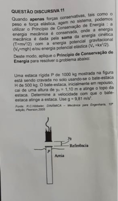 P Rigid Pile Of 1000 Kg Shown In The Figure Is Bei Chegg Com