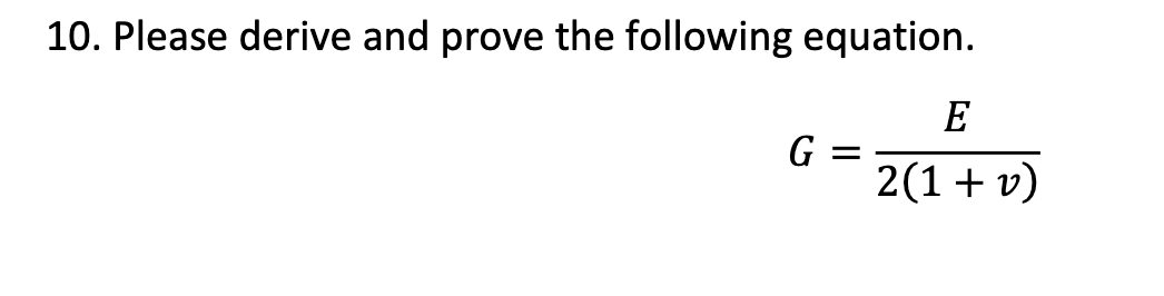 Solved Please derive and prove the following | Chegg.com