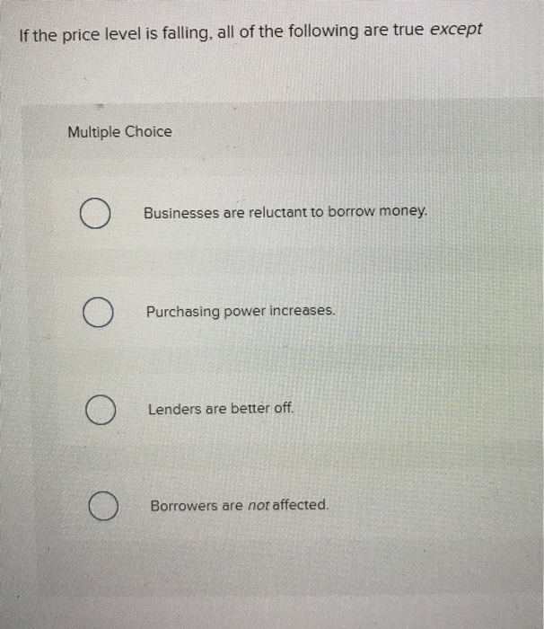 Solved A rise in interest rates will cause Multiple Choice O | Chegg.com