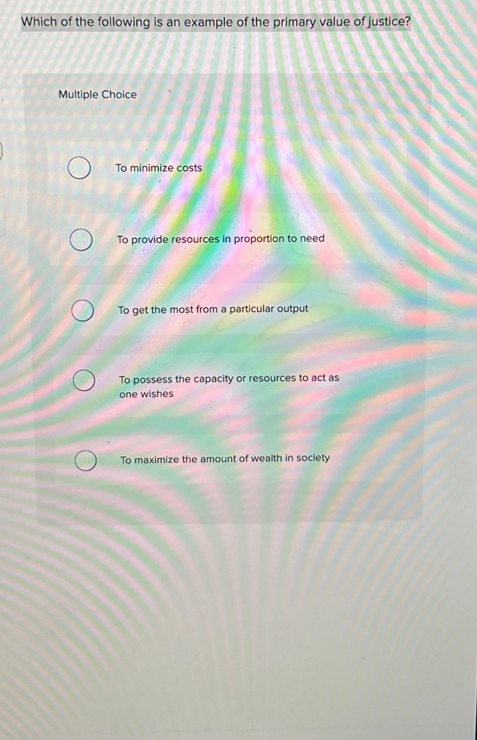 Solved Which of the following is an example of the primary | Chegg.com
