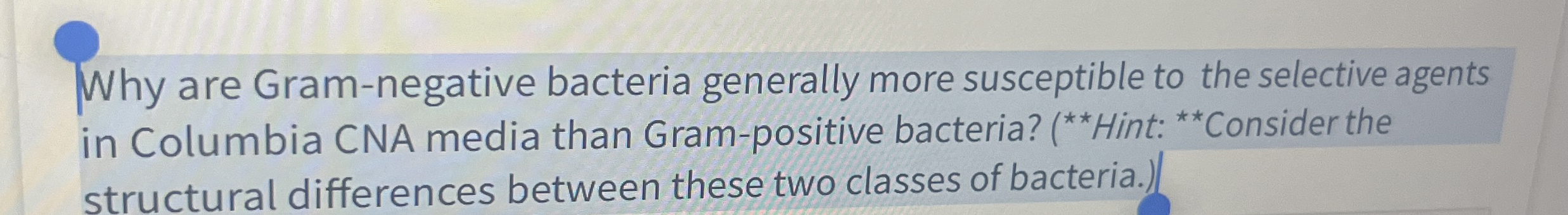 Solved Why are Gram-negative bacteria generally more | Chegg.com