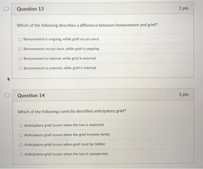 Solved Question 13 1 pts Which of the following describes a | Chegg.com