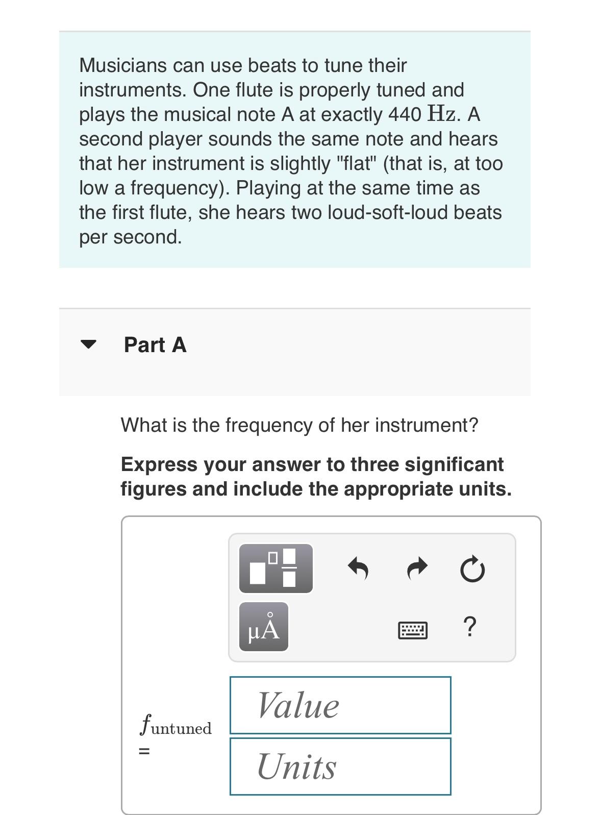 Solved Musicians can use beats to tune their instruments. | Chegg.com