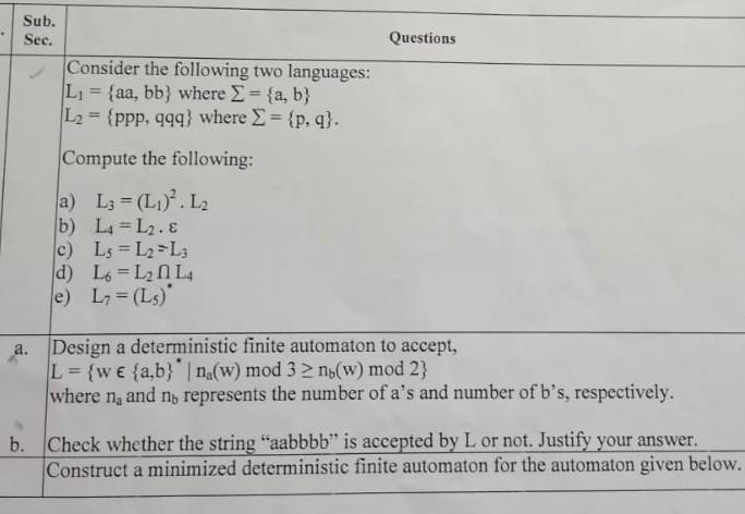 Solved Theory Of Computation Subject | Chegg.com