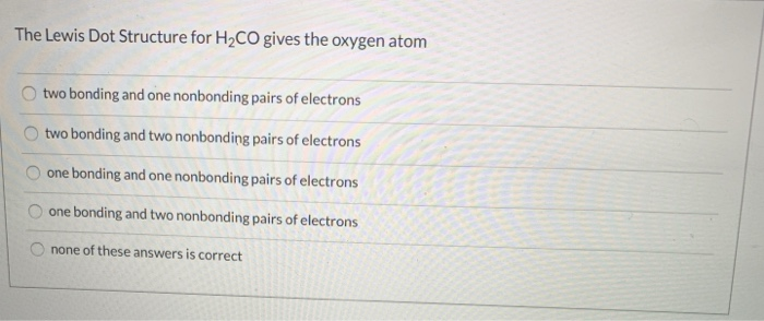 lewis dot structure for h2co