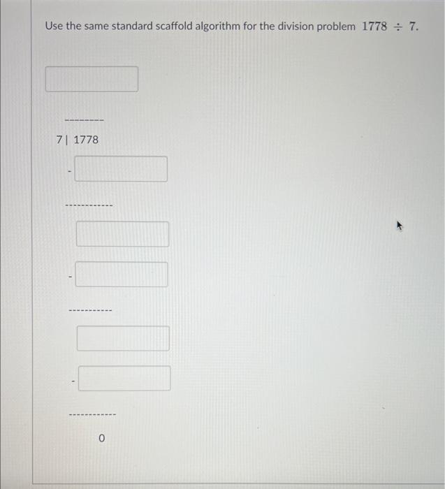 Solved Use the same standard scaffold algorithm for the | Chegg.com