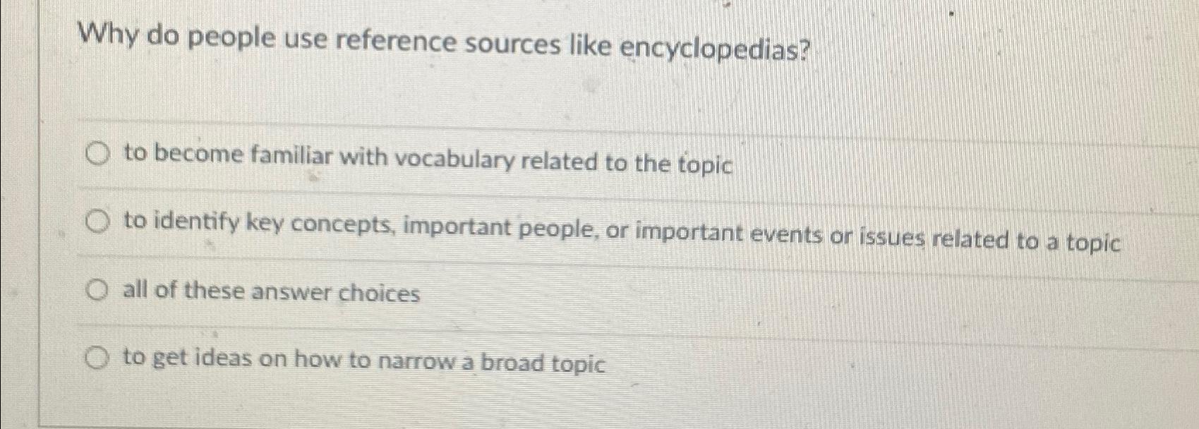 Why do people use reference sources like | Chegg.com