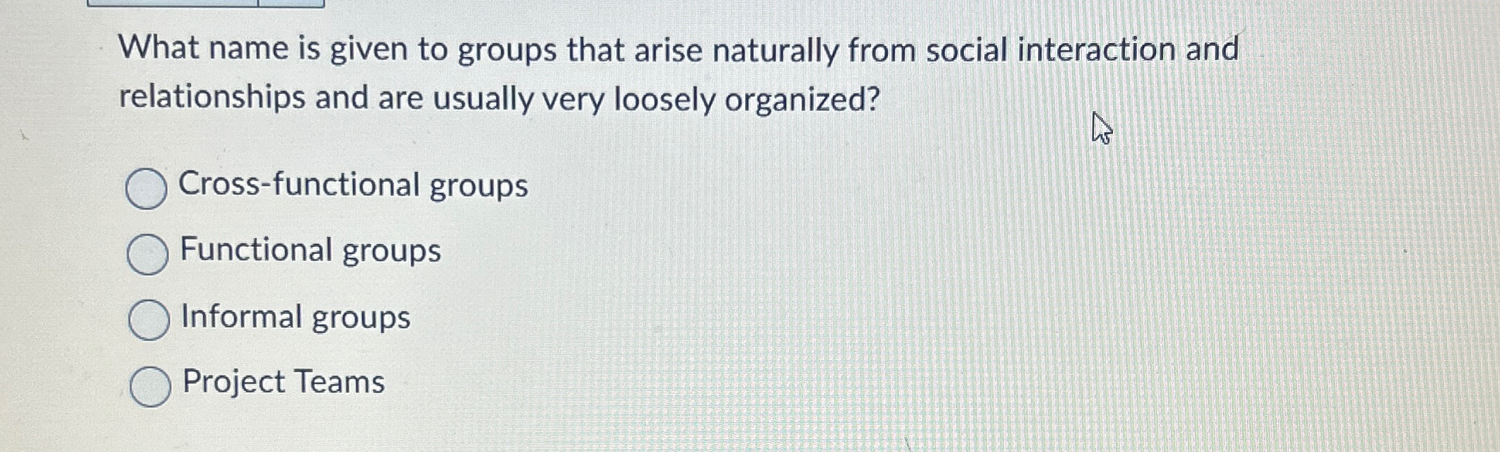 Solved What name is given to groups that arise naturally | Chegg.com