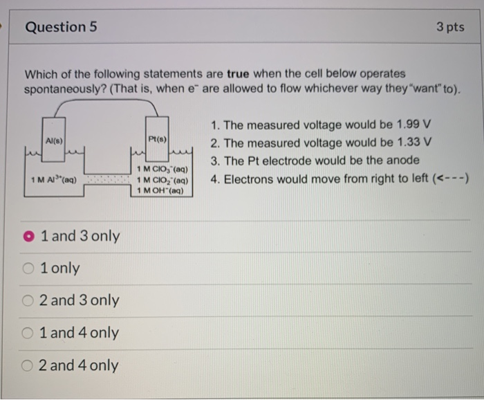 Solved Question 5 3 pts Which of the following statements | Chegg.com