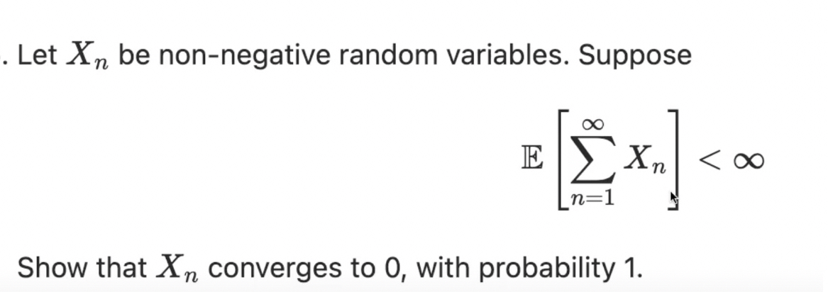 Solved . ﻿Let xn ﻿be non-negative random variables. | Chegg.com