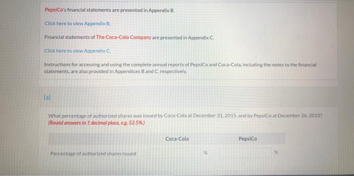 PepsiCo's Financial Statements Are Presented In | Chegg.com