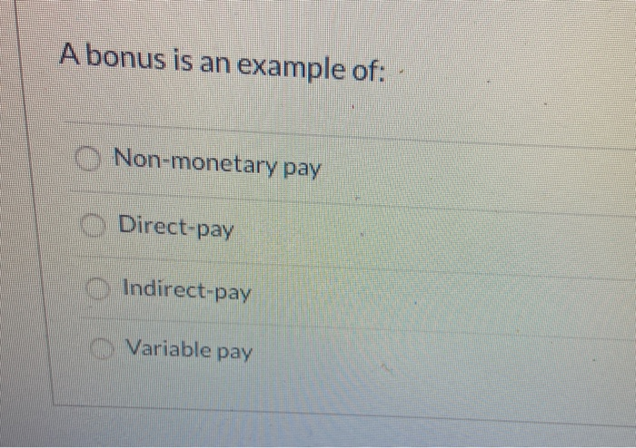 Monetary Pay Meaning