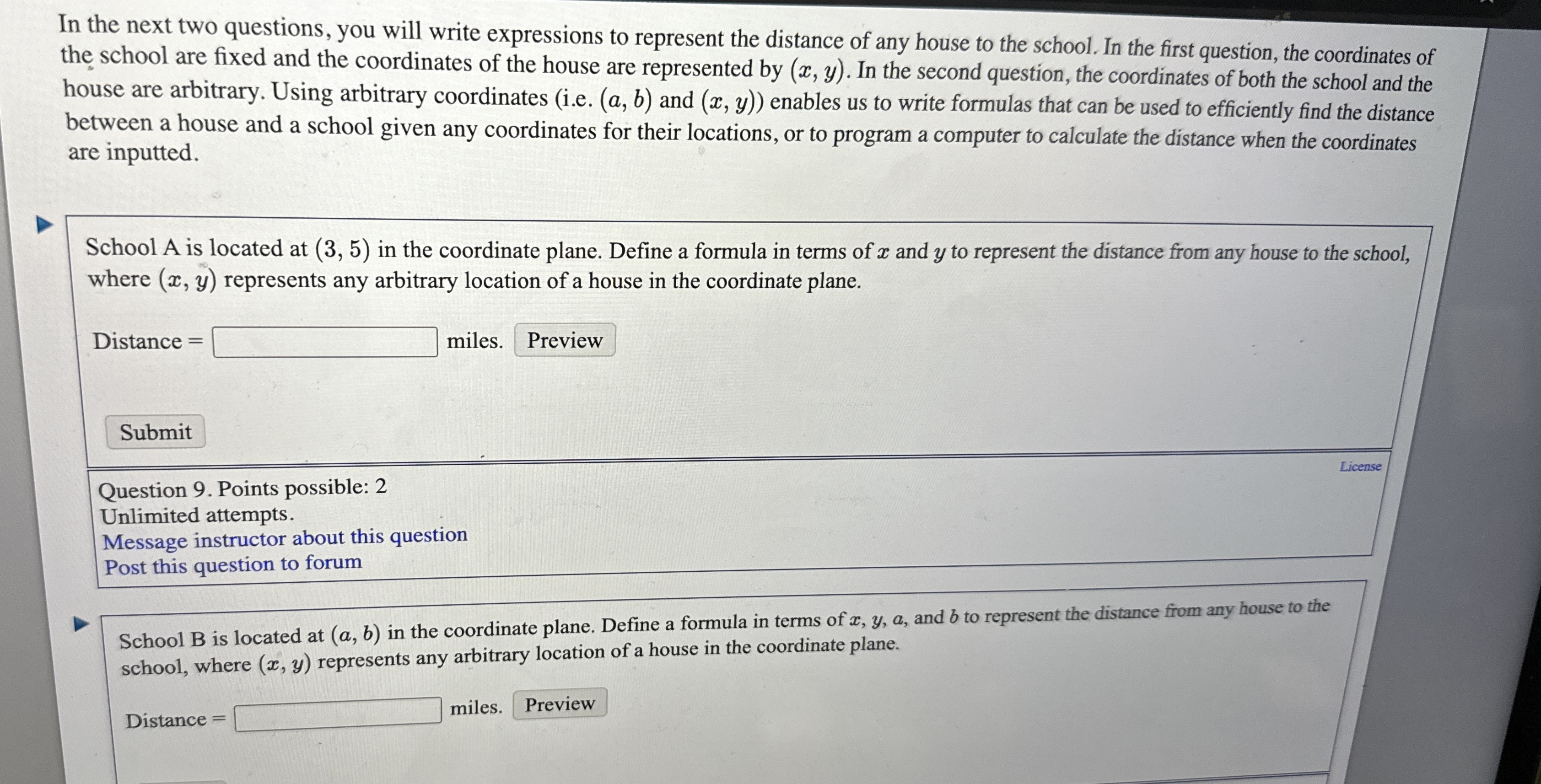 Solved In the next two questions, you will write expressions | Chegg.com