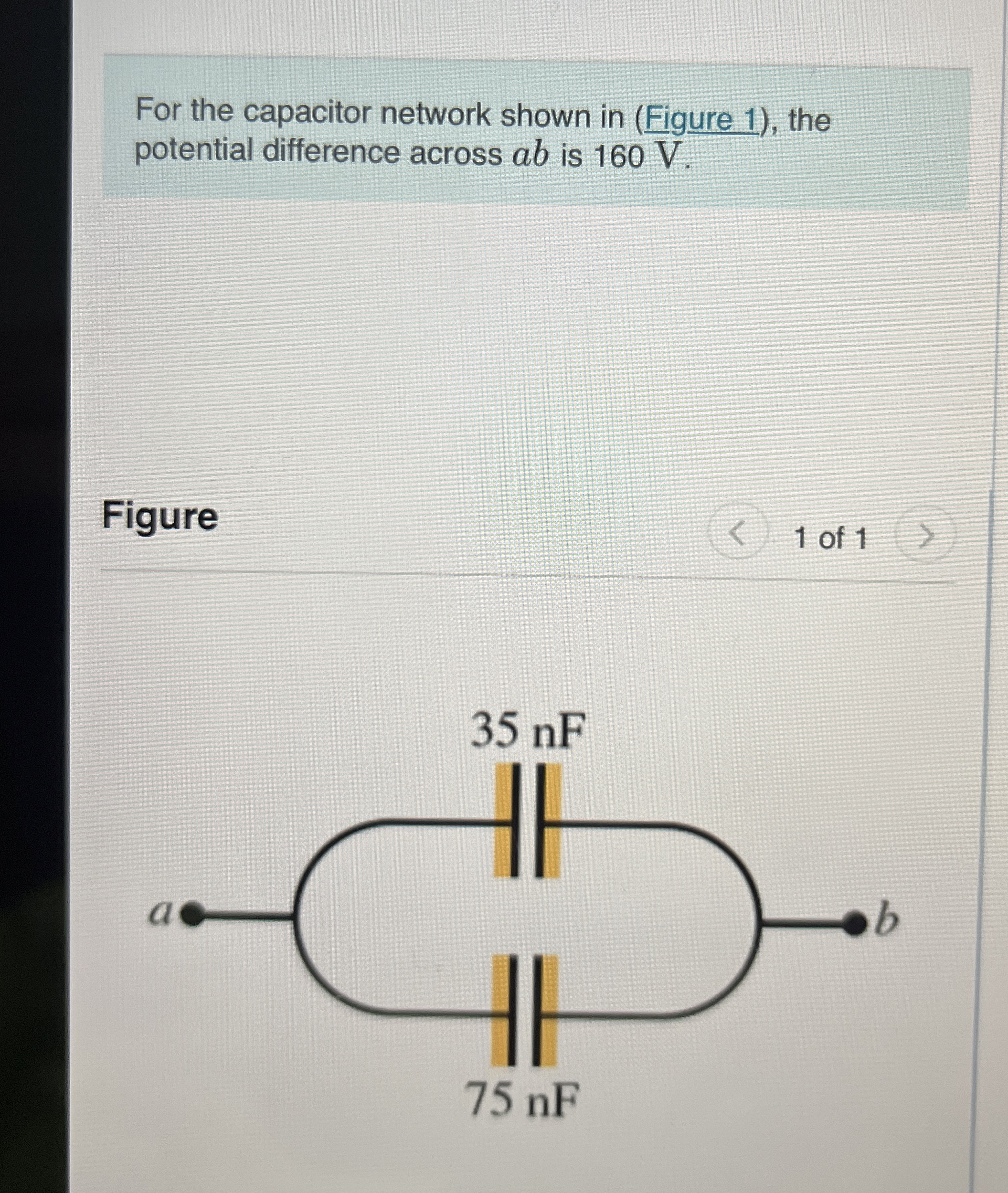 Solved PLEASE COMPLETE PARTS A-HFor the capacitor network | Chegg.com