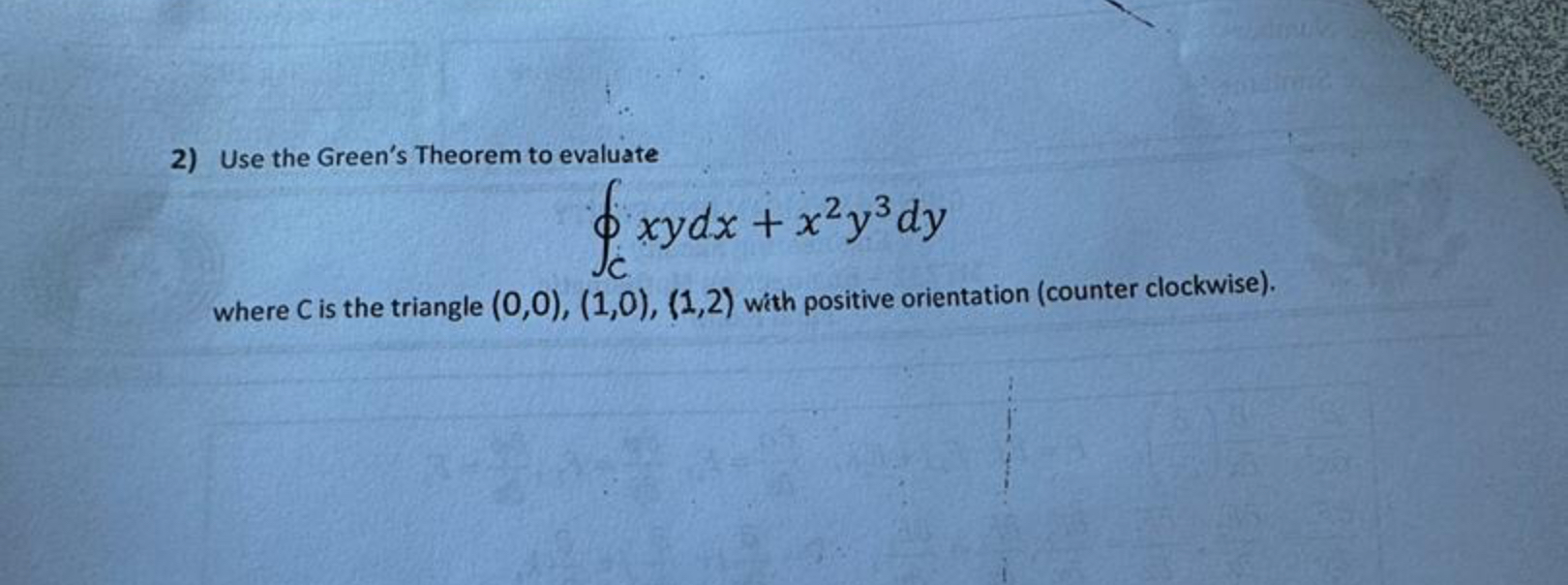 Solved Use the Green's Theorem to | Chegg.com