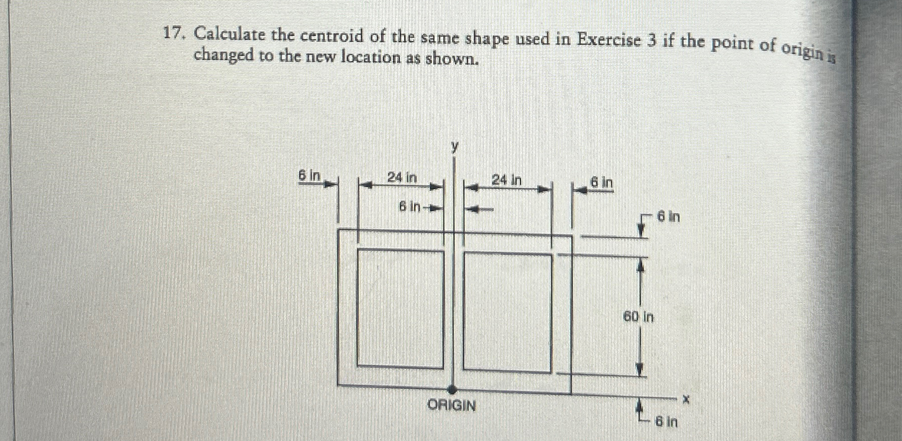 Solved Calculate the centroid of the same shape used in | Chegg.com