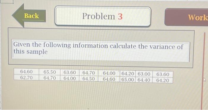Solved Back Problem 3 Given the following information | Chegg.com