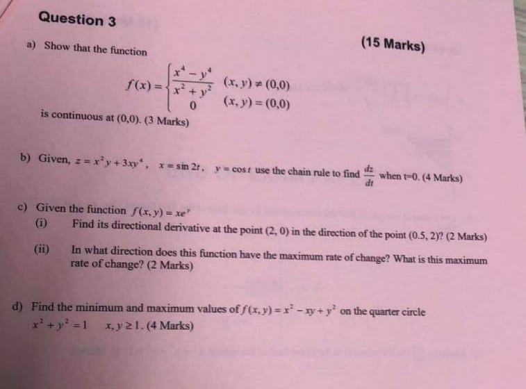 Solved Question 1 Solve the following differential | Chegg.com