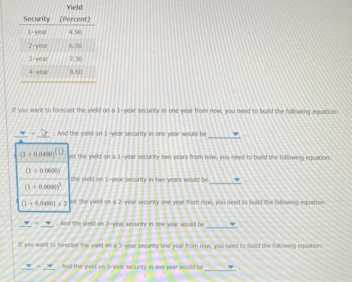 Solved Suppose You Are Given The Yields On The Following | Chegg.com