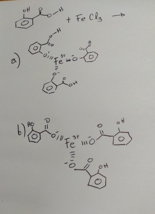 Solved In phenol purity test with FeCl3 reaction with | Chegg.com