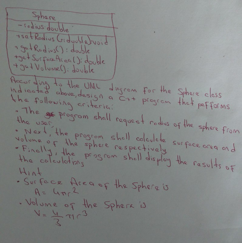 Solved indicated above, design Sphere -redius double tsat | Chegg.com