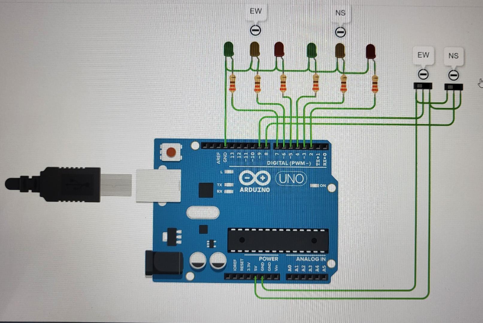Solved Need code in pure c language for tinkercad for Finite | Chegg.com