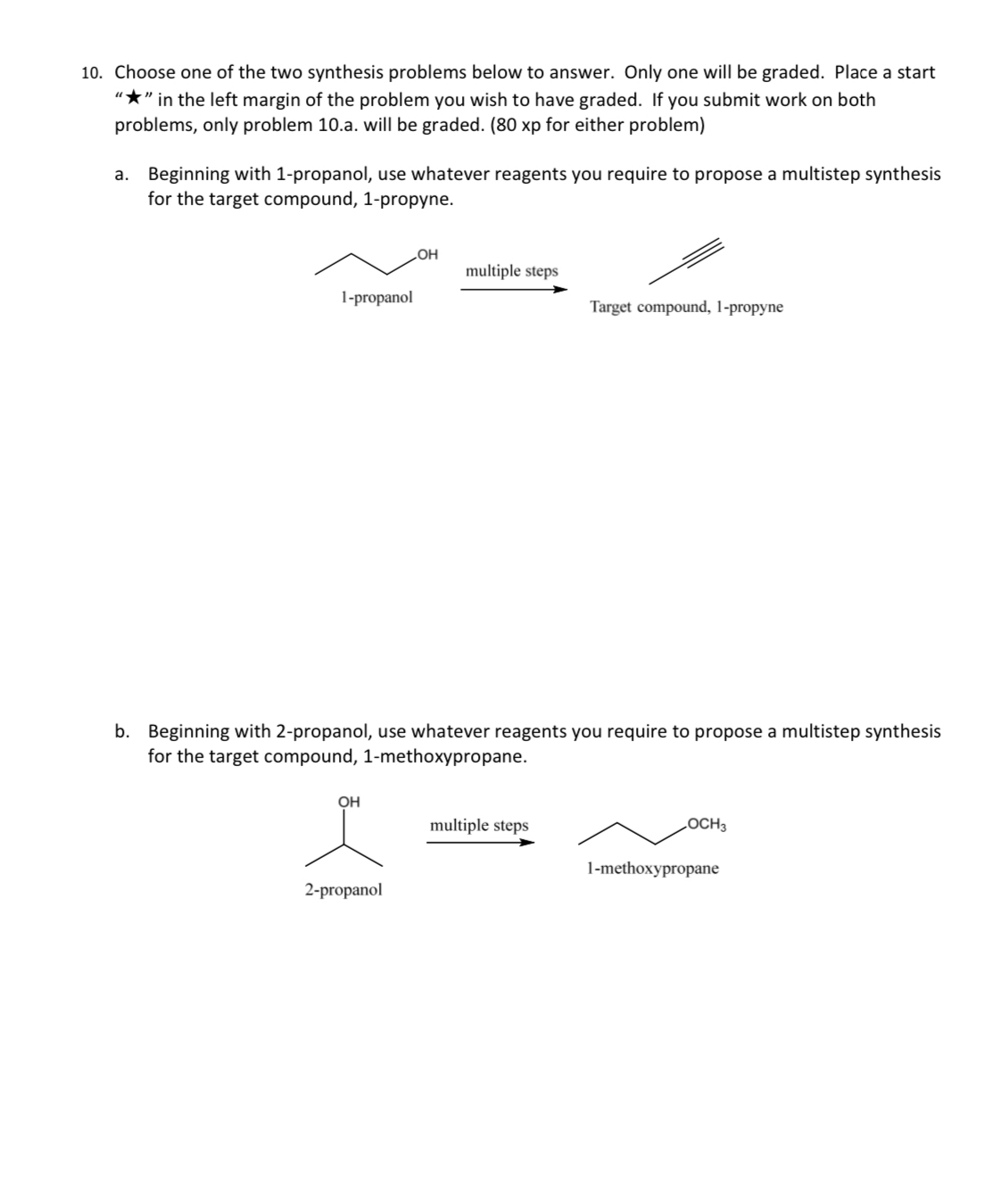 Solved Choose one of the two synthesis problems below to | Chegg.com